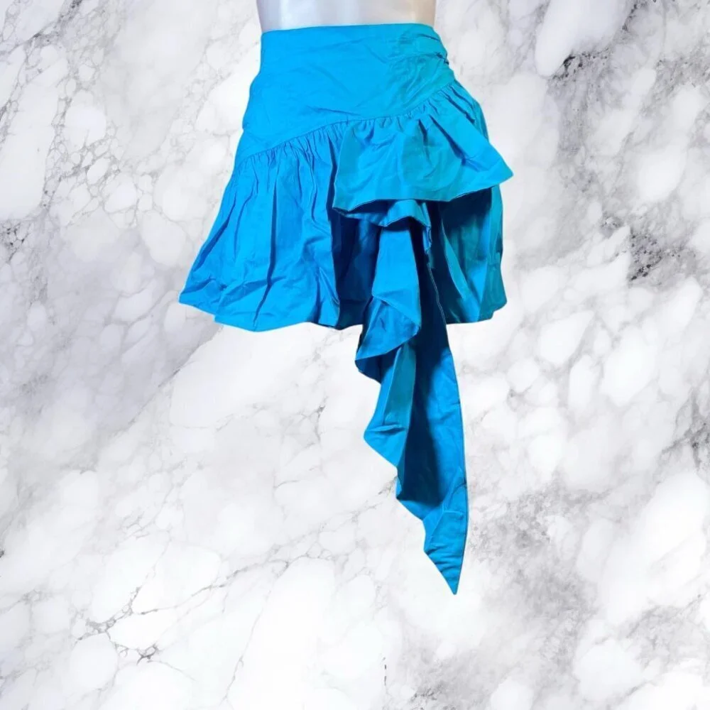 Lovers and Friends Myers Mini Skirt Turquoise Blue